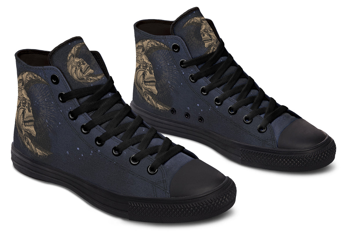 Skull Sun And Moon Hightops