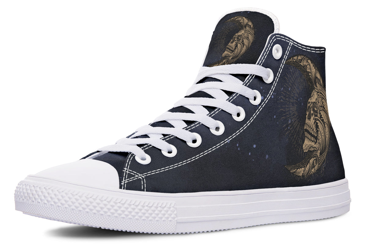 Skull Sun And Moon Hightops