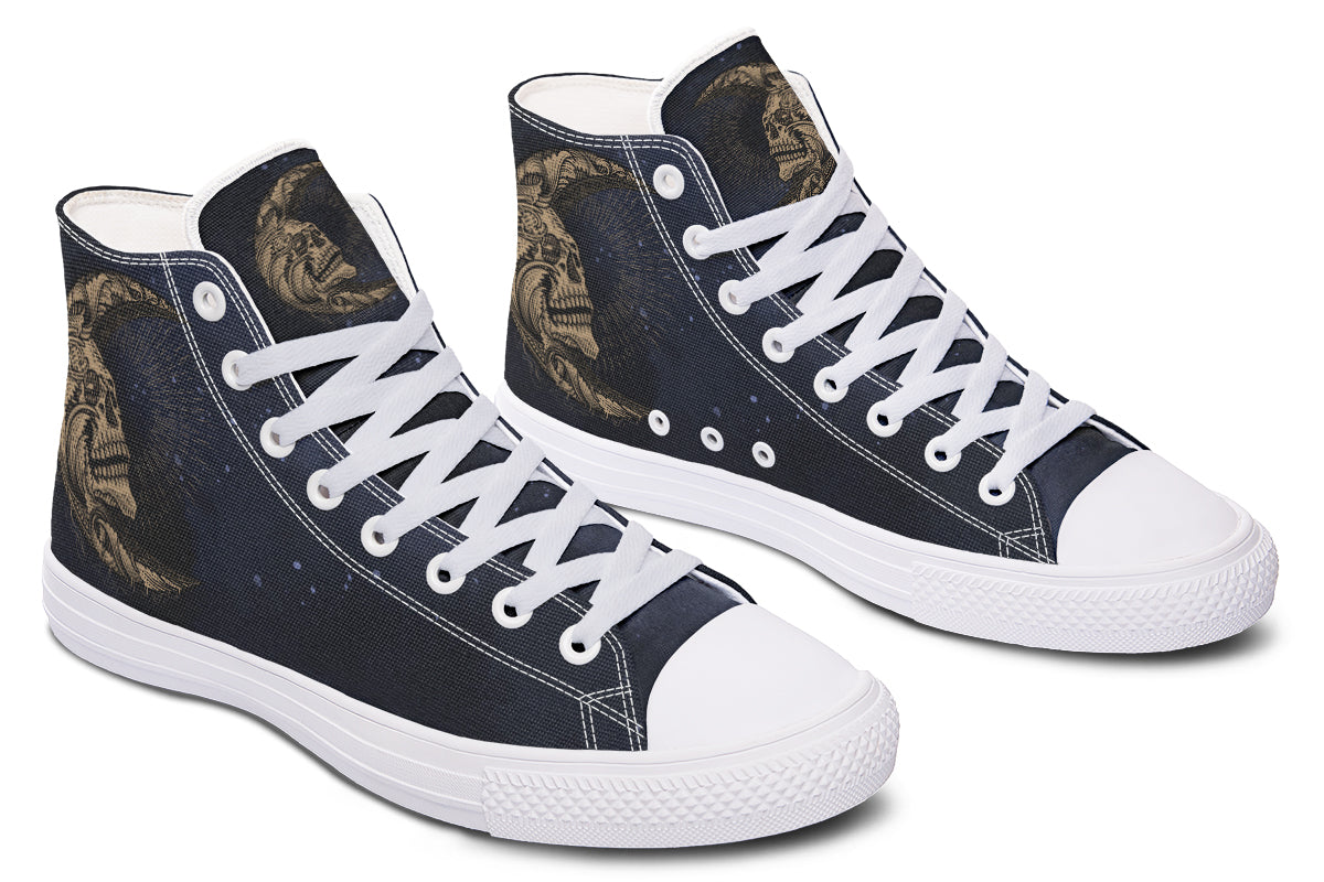 Skull Sun And Moon Hightops