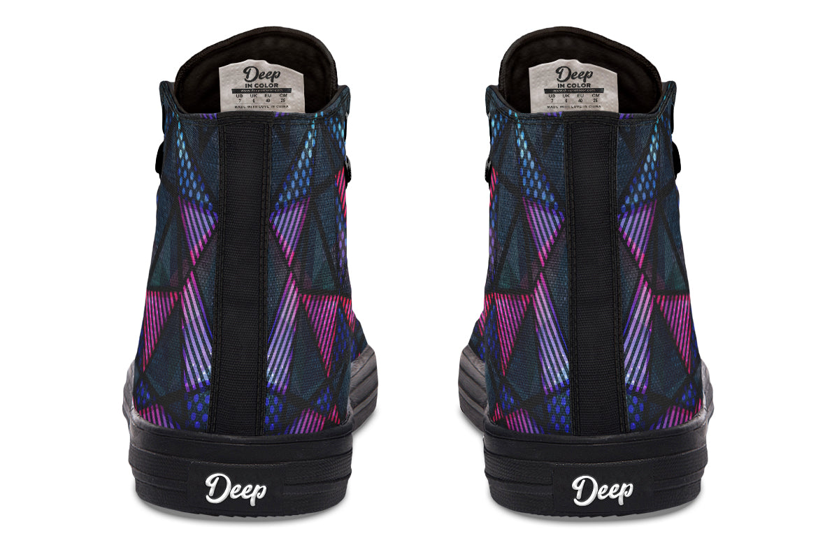 Spectrum Color Triangle Hightops