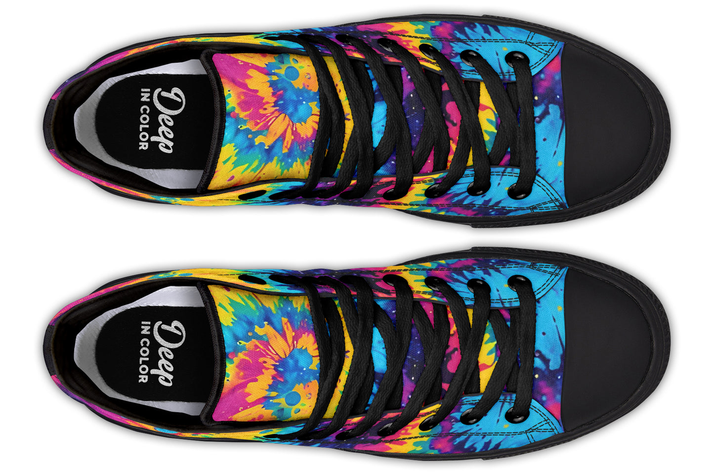 Splashing Tie Dye Hightops