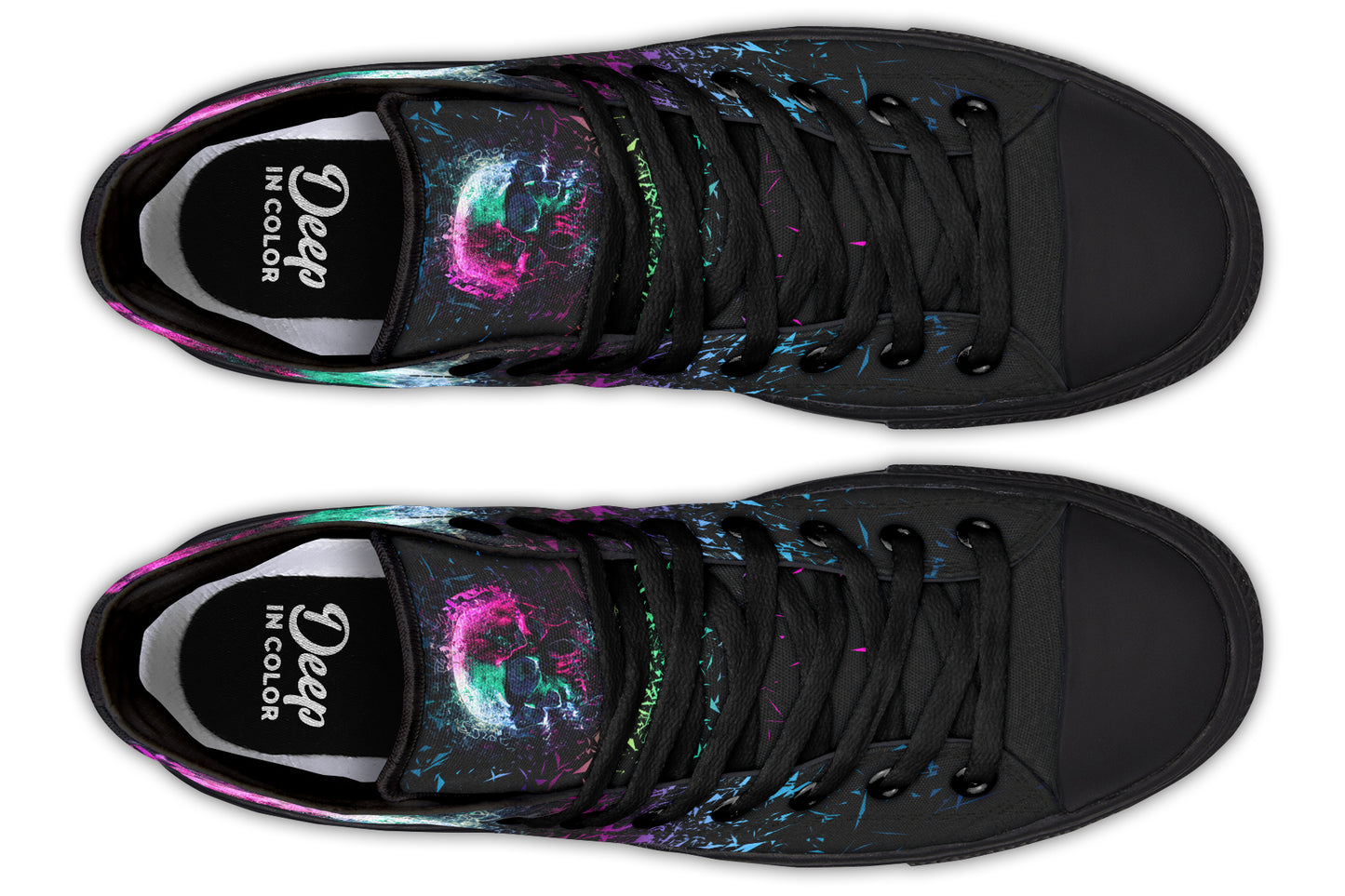 Synthwave Skull Hightops