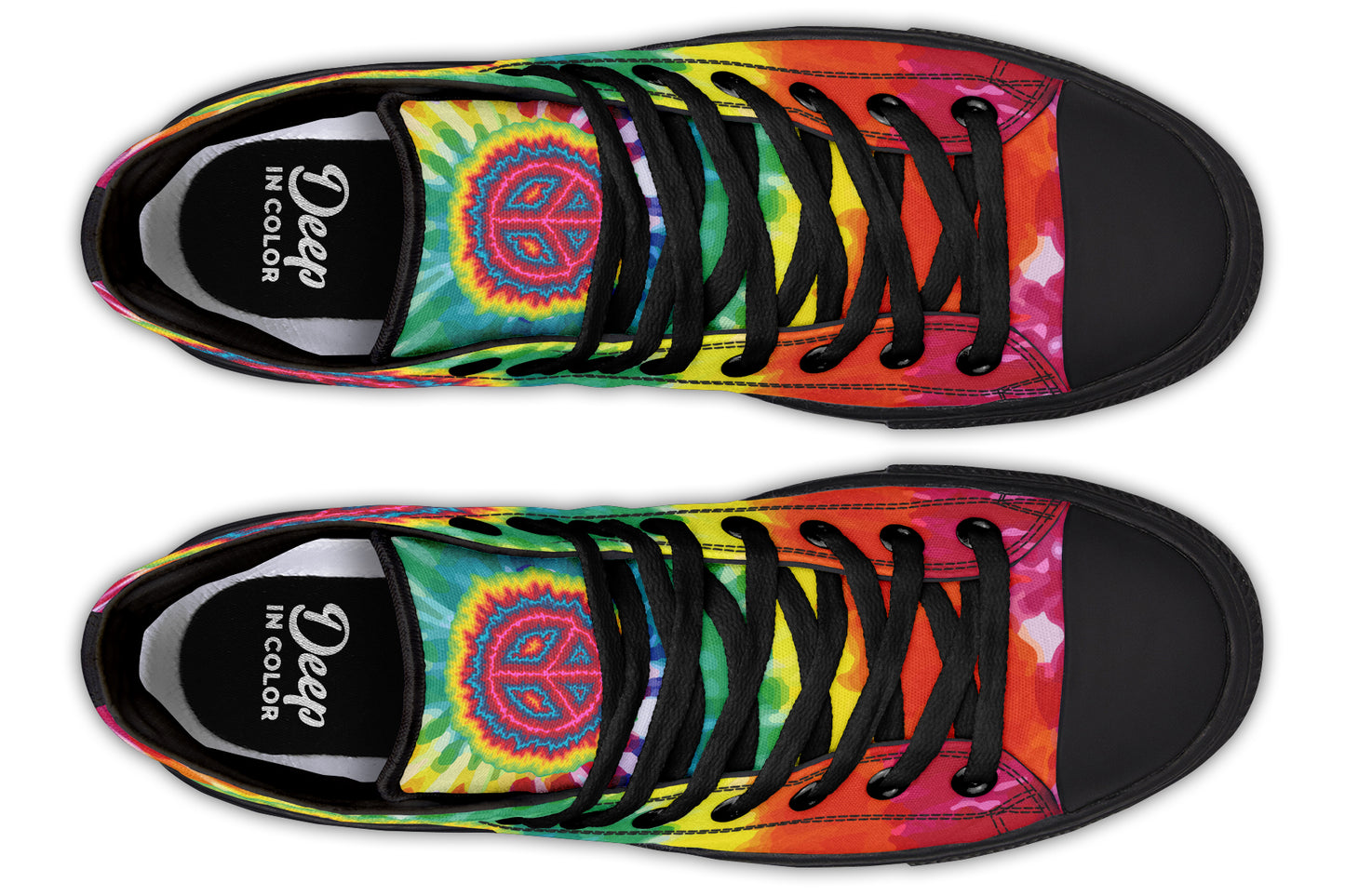 Tie Dye Peace Hightops