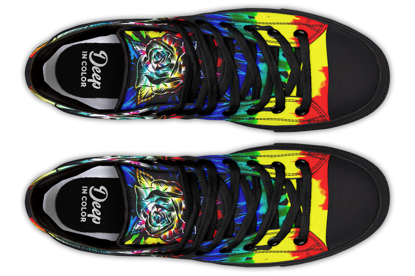 Tie Dye Rose Hightops
