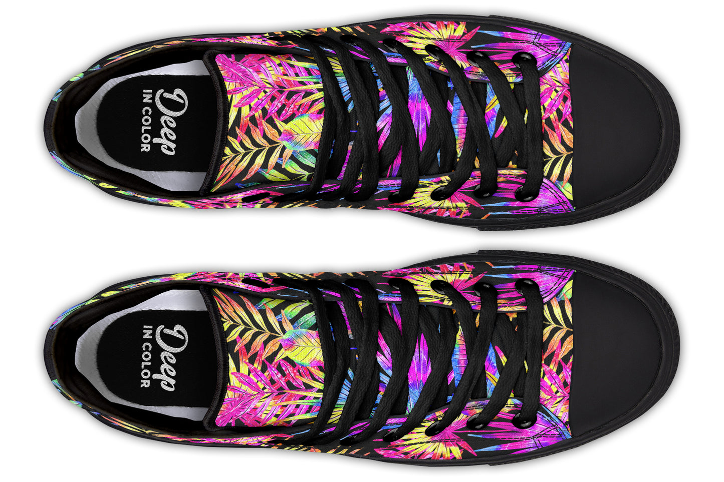 Tiedye Tropical Leaves Hightops