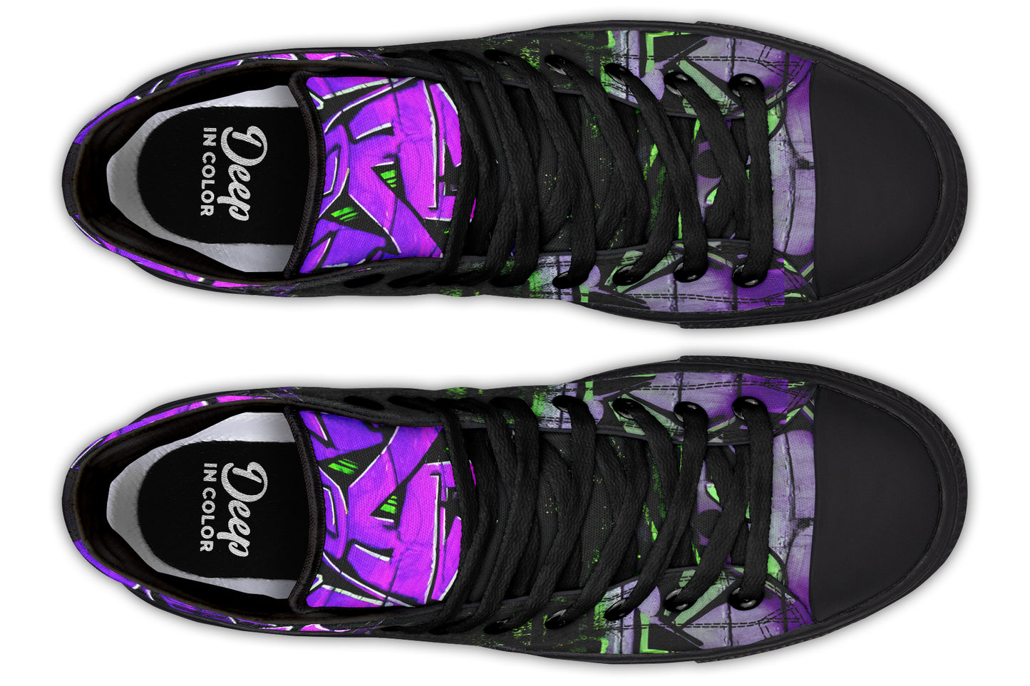 Urban Purple Graffiti Hightops