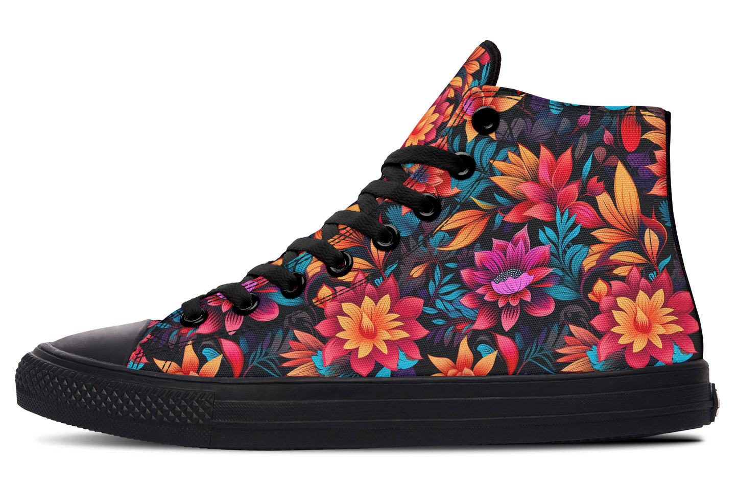 Vibrant Floral Hightops