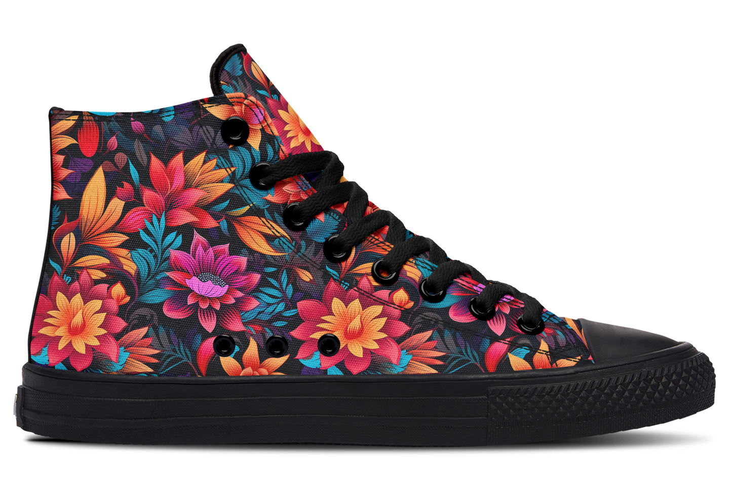 Vibrant Floral Hightops