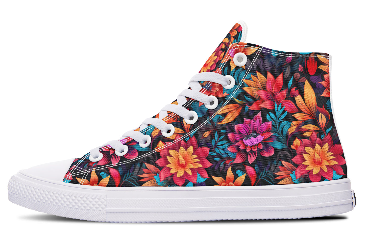 Vibrant Floral Hightops