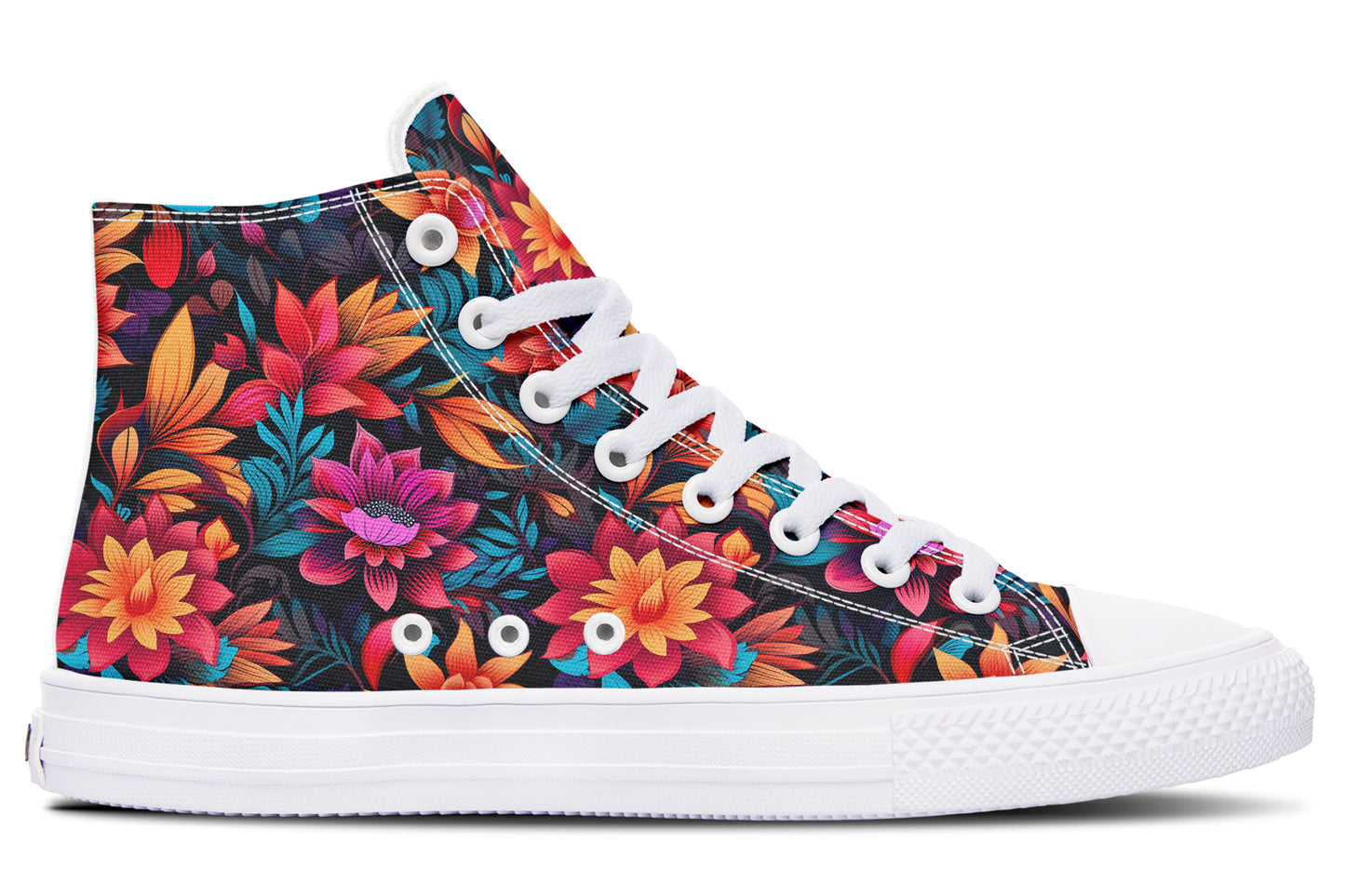 Vibrant Floral Hightops