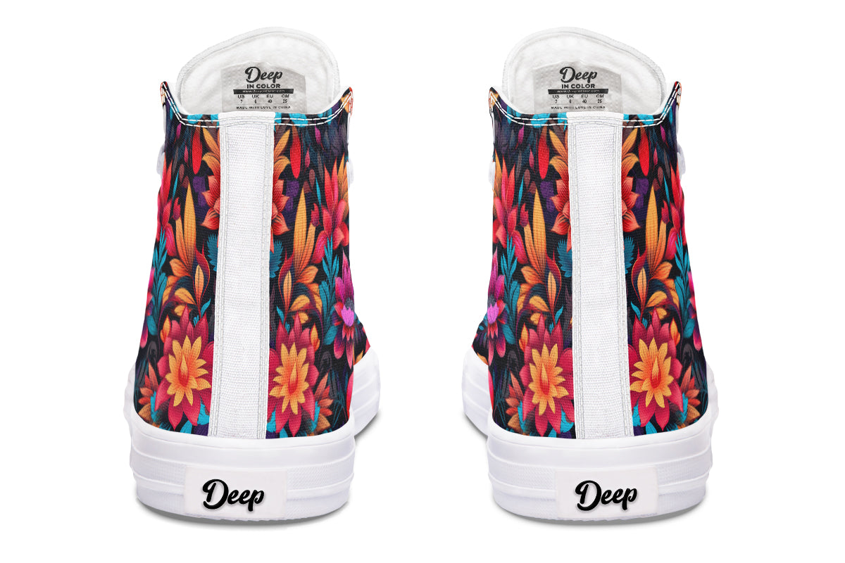 Vibrant Floral Hightops