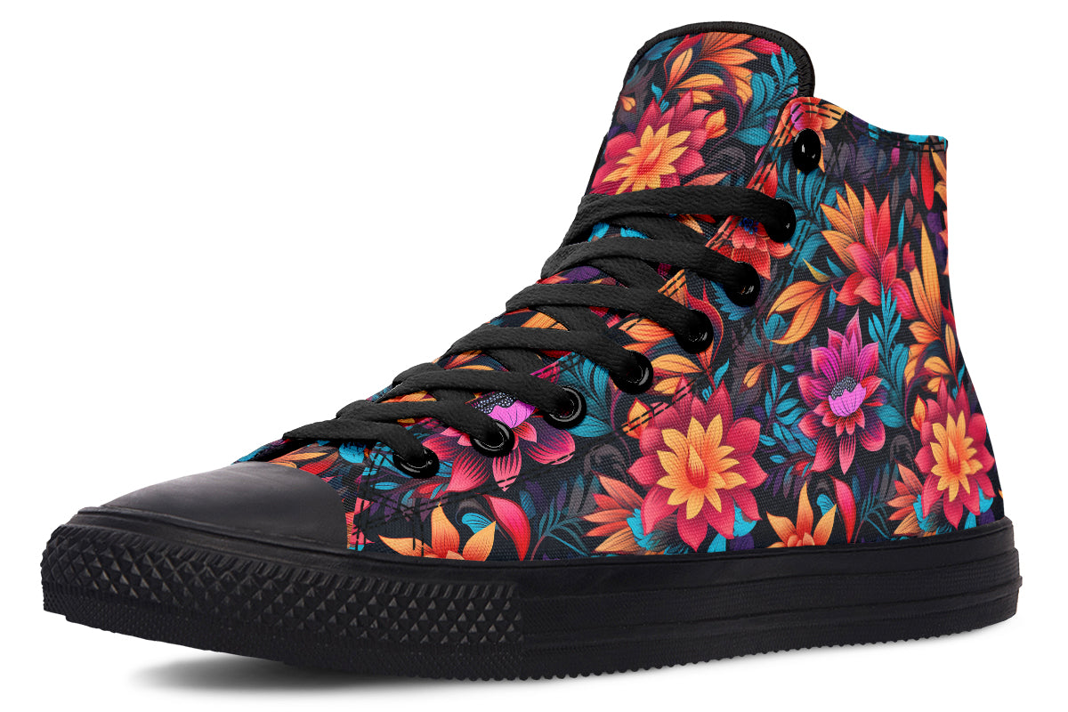 Vibrant Floral Hightops