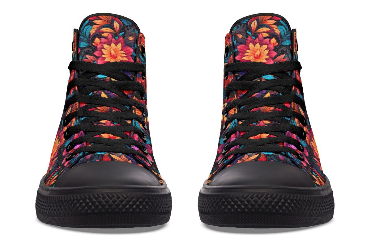 Vibrant Floral Hightops