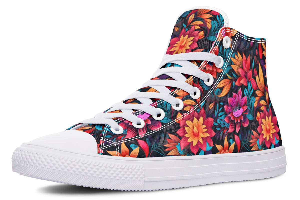 Vibrant Floral Hightops
