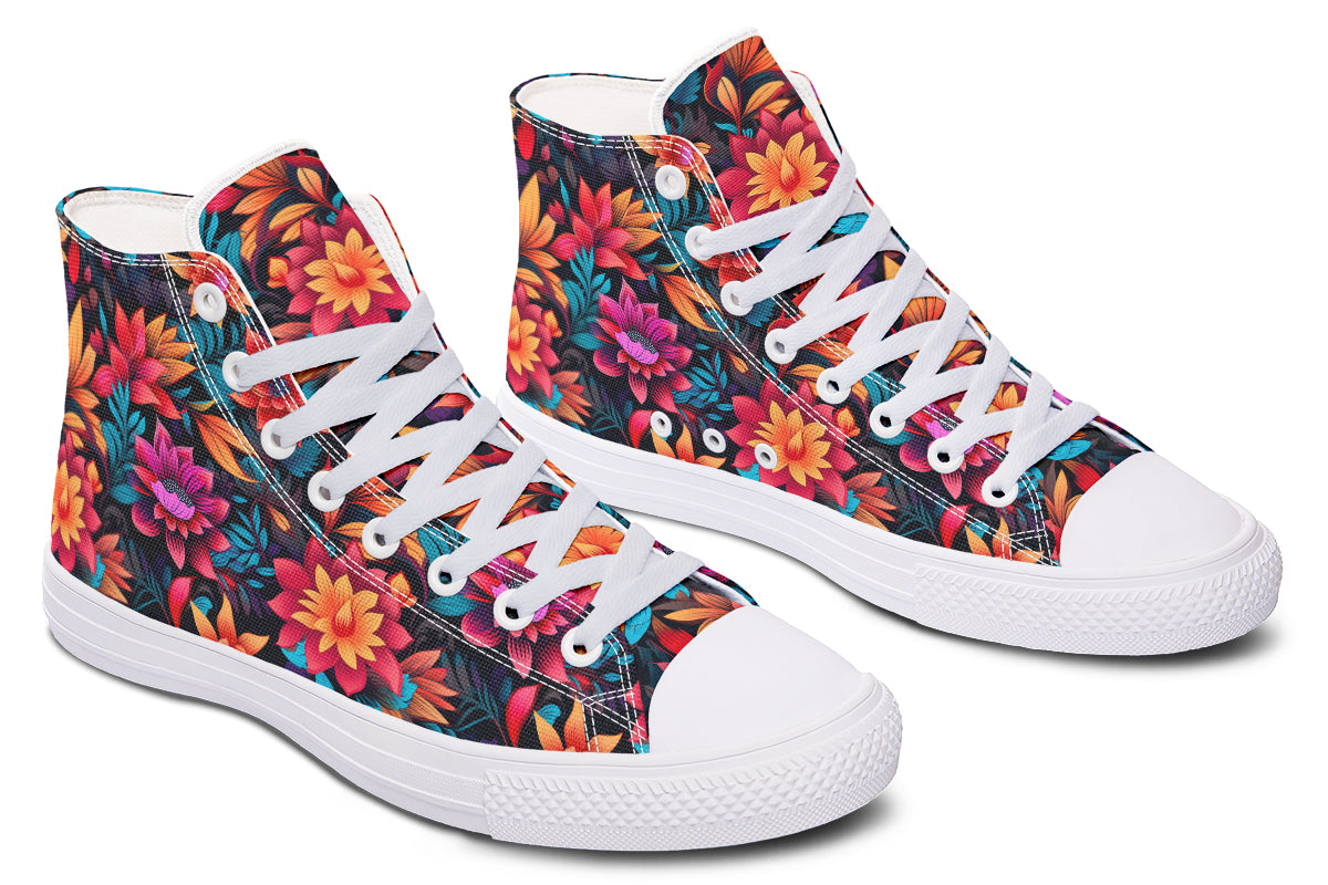Vibrant Floral Hightops