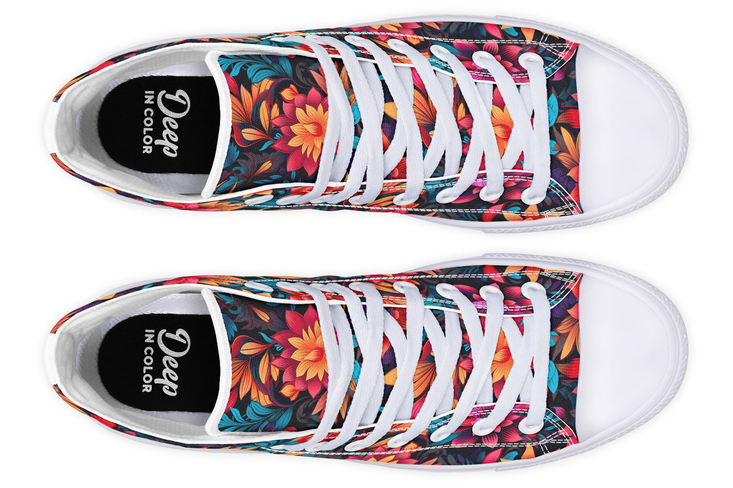 Vibrant Floral Hightops