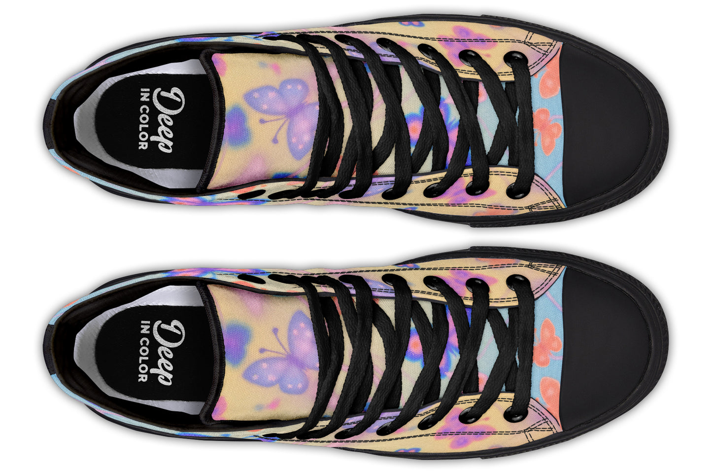 Warm Pastel Butterflies Hightops