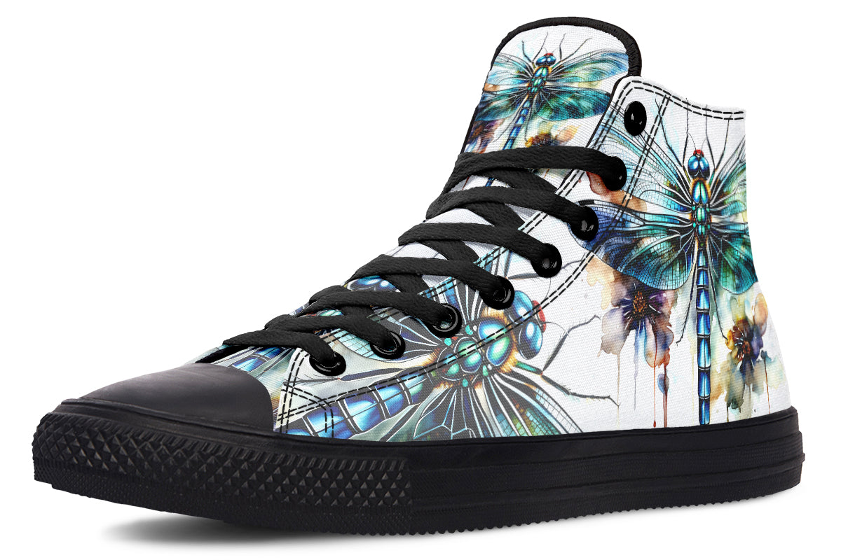 Watercolor Magical Dragonfly Hightops