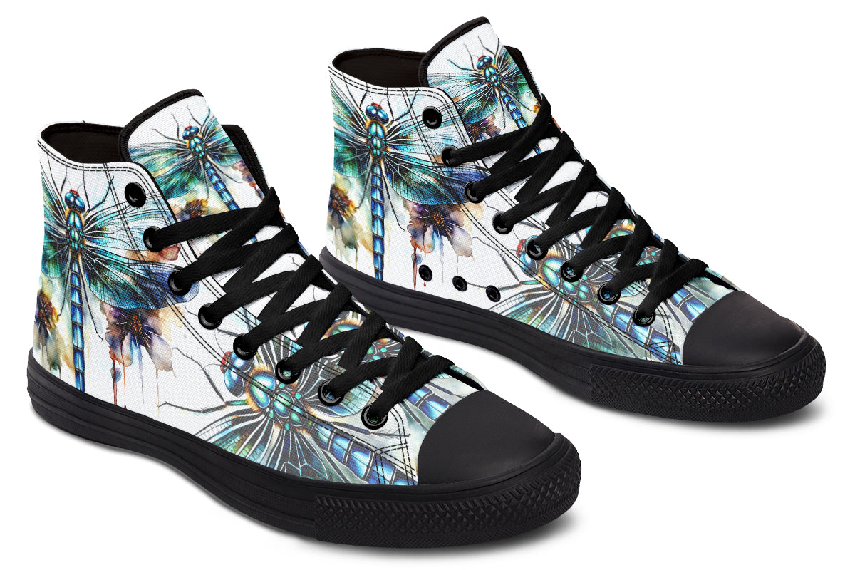 Watercolor Magical Dragonfly Hightops