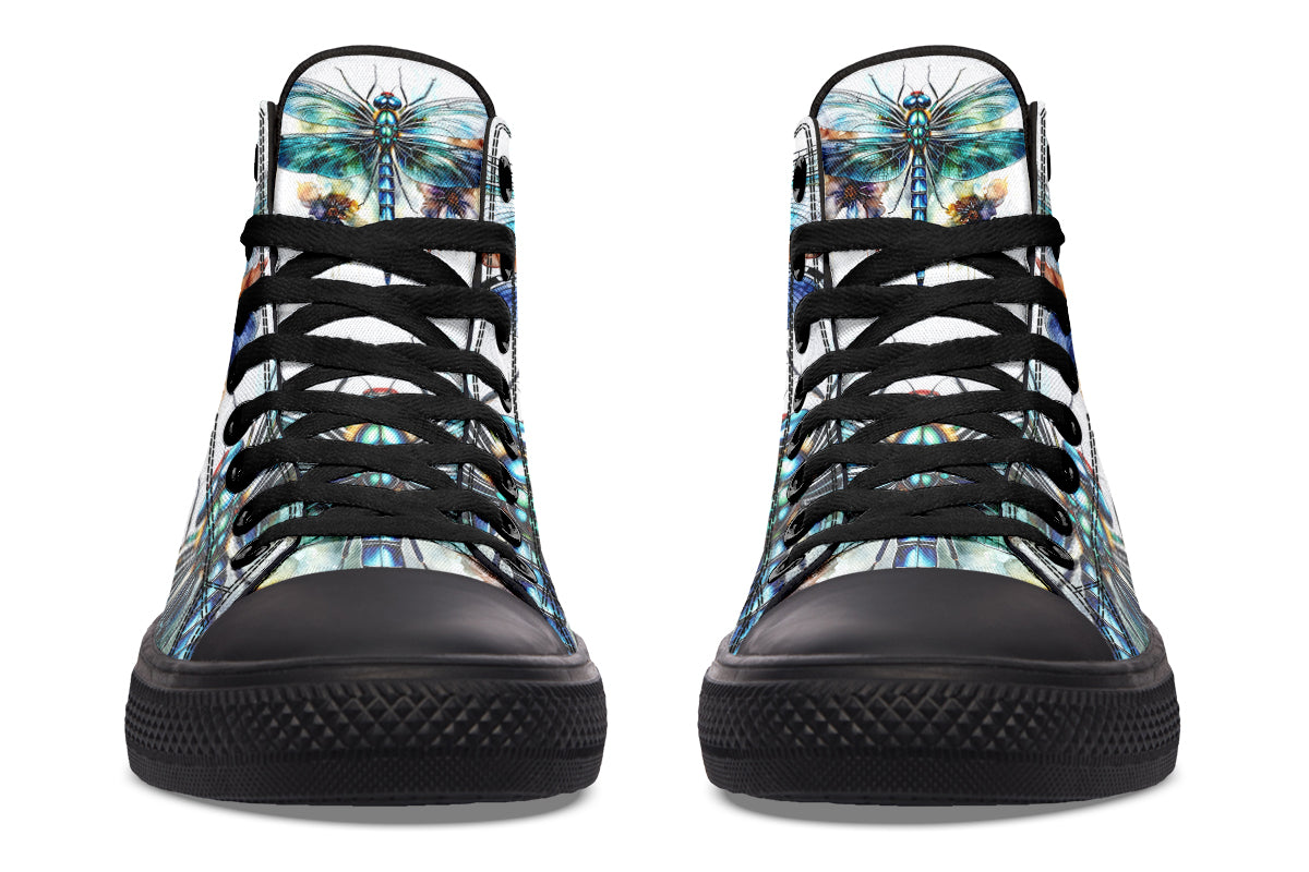 Watercolor Magical Dragonfly Hightops