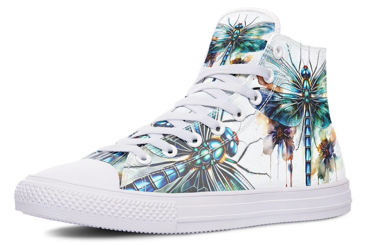 Watercolor Magical Dragonfly Hightops