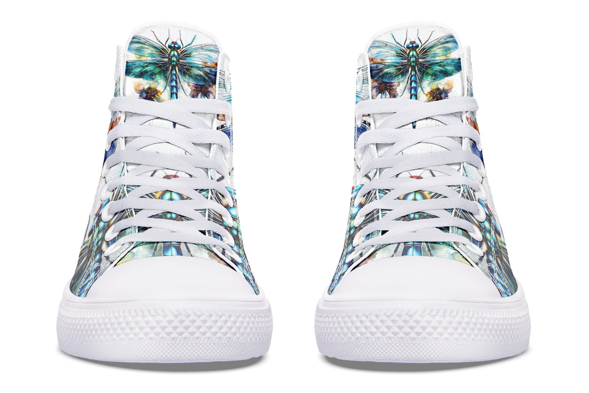 Watercolor Magical Dragonfly Hightops