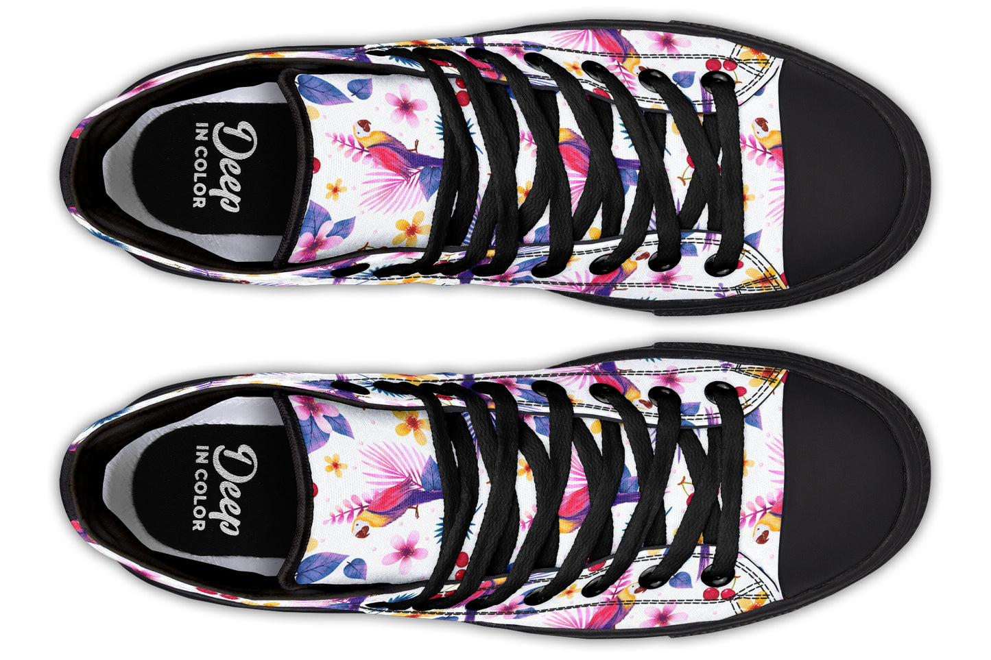 Watercolor Parot Hightops