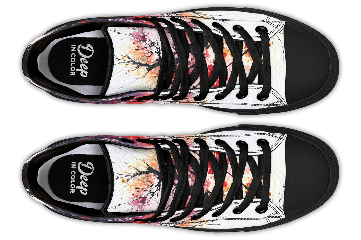 Watercolor Sakura Hightops