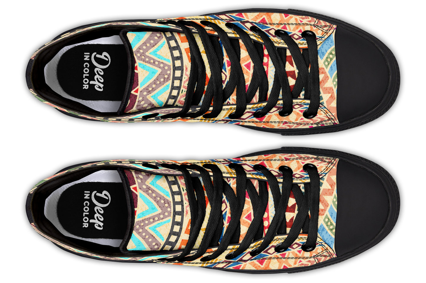 Wave Tribal Pattern Hightops