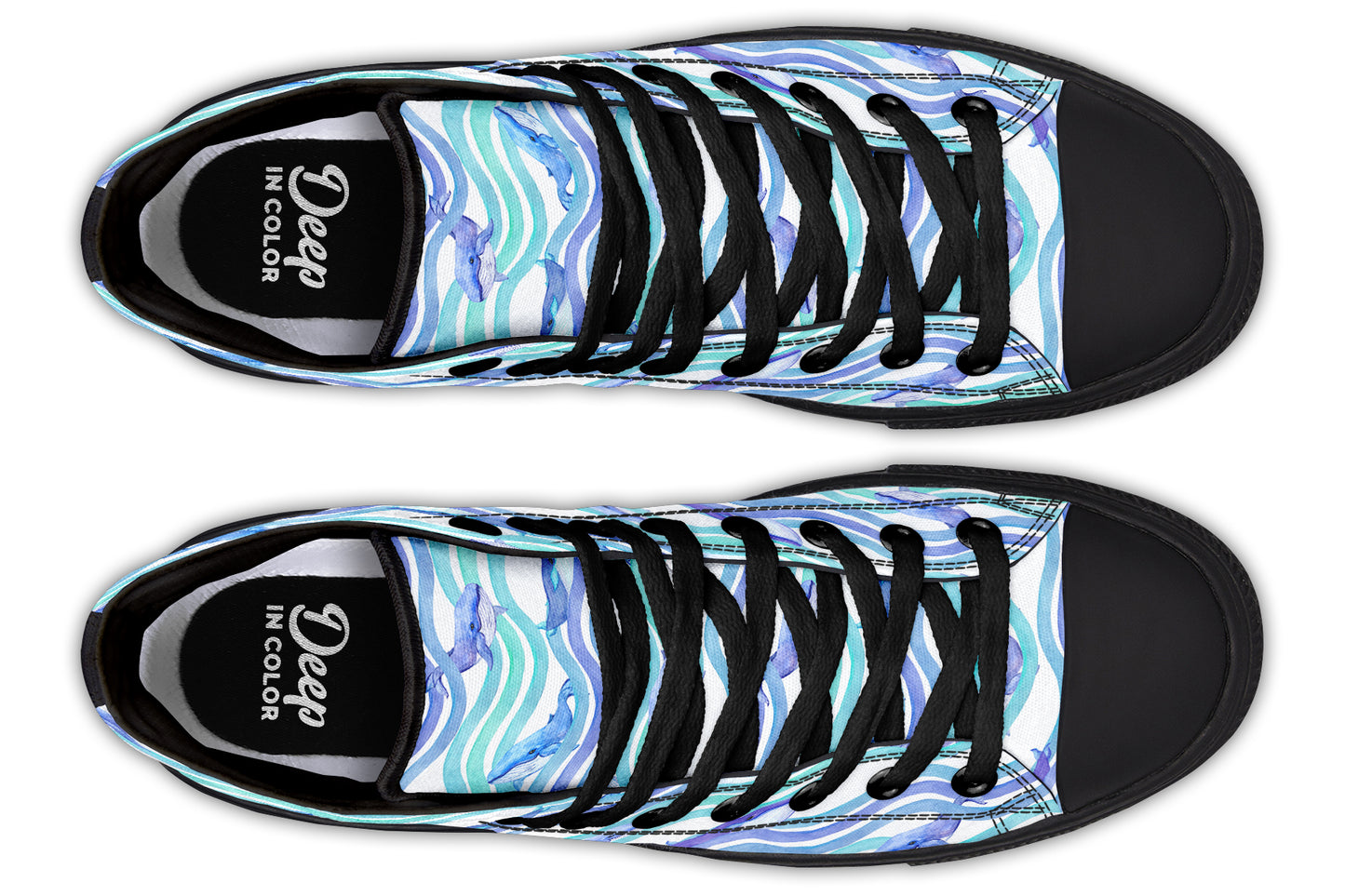Whales In Waves Hightops