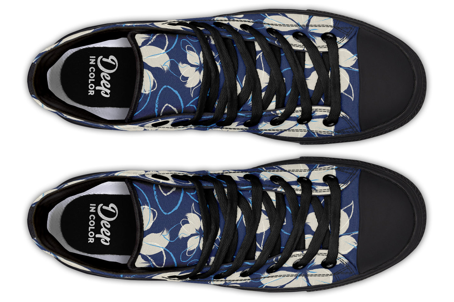 White Blossom Flowers Hightops