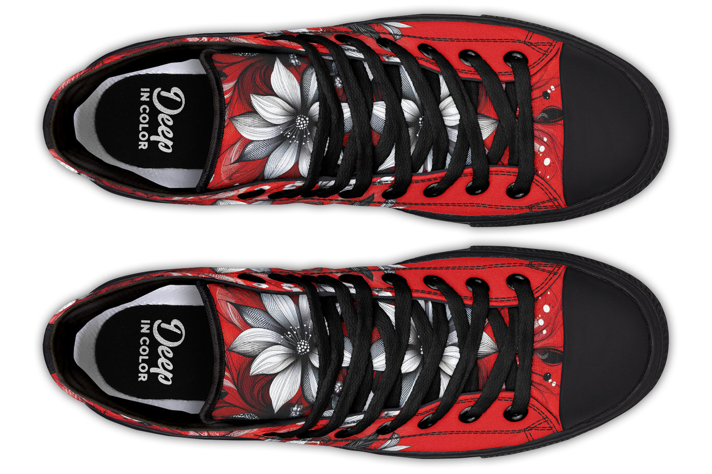 White Flowers Hightops