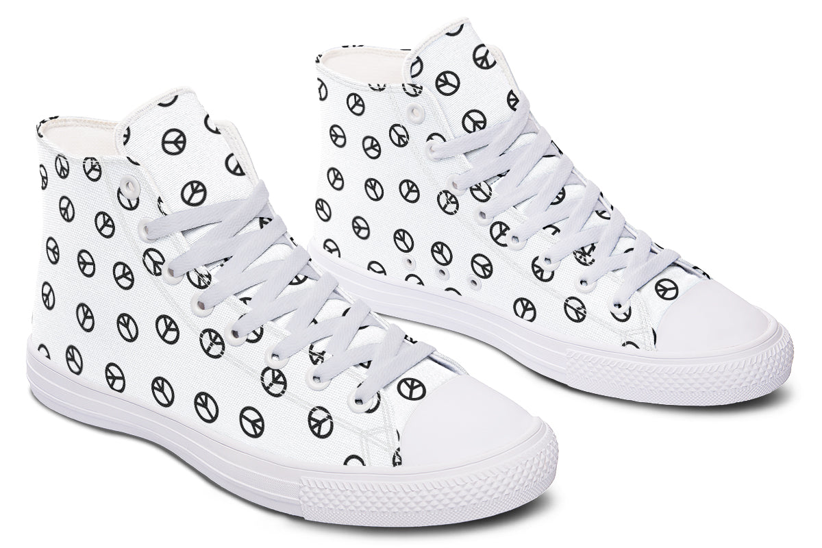 White Peace Hightops