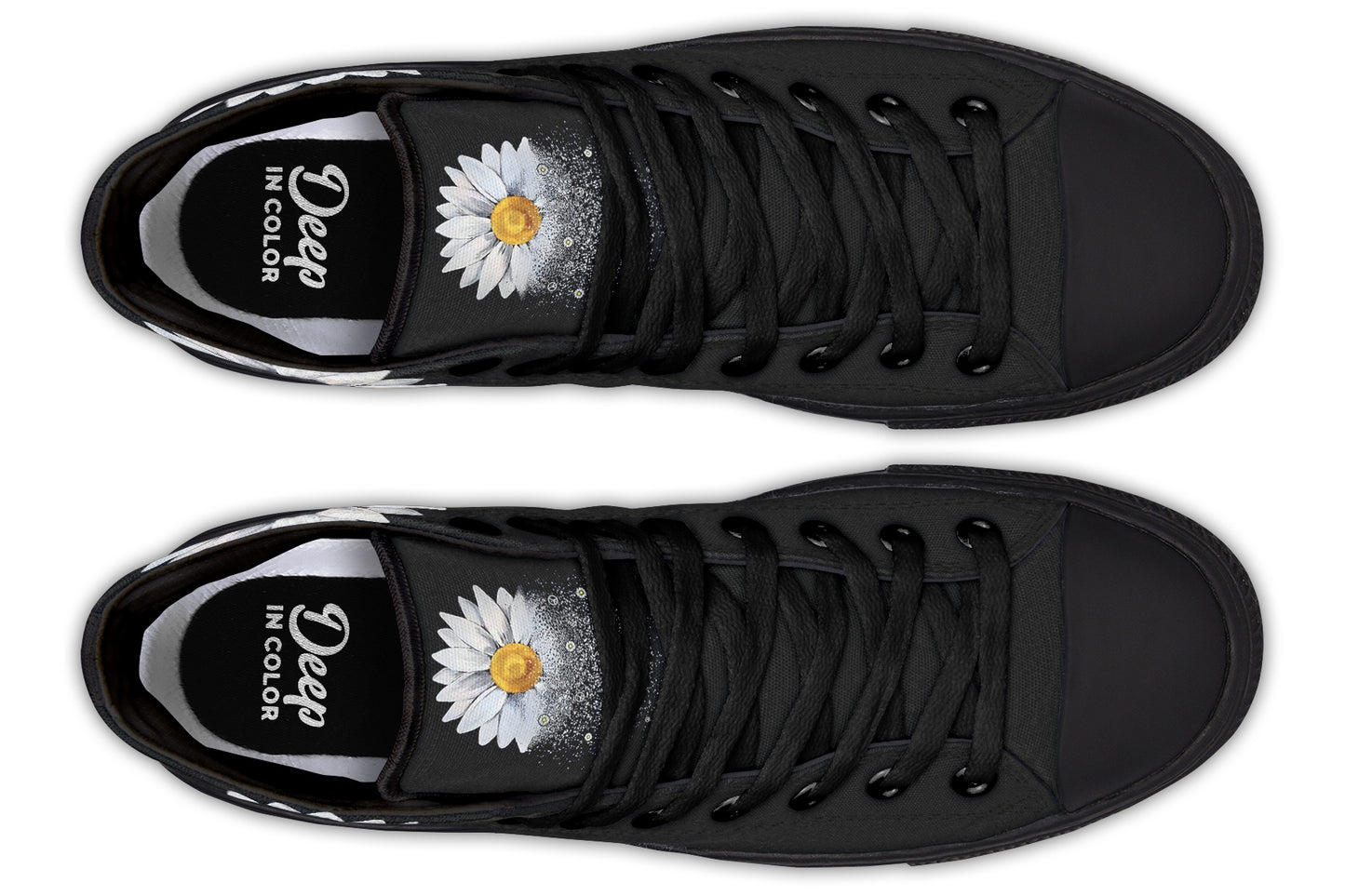 White Sunflower Peace Hightops