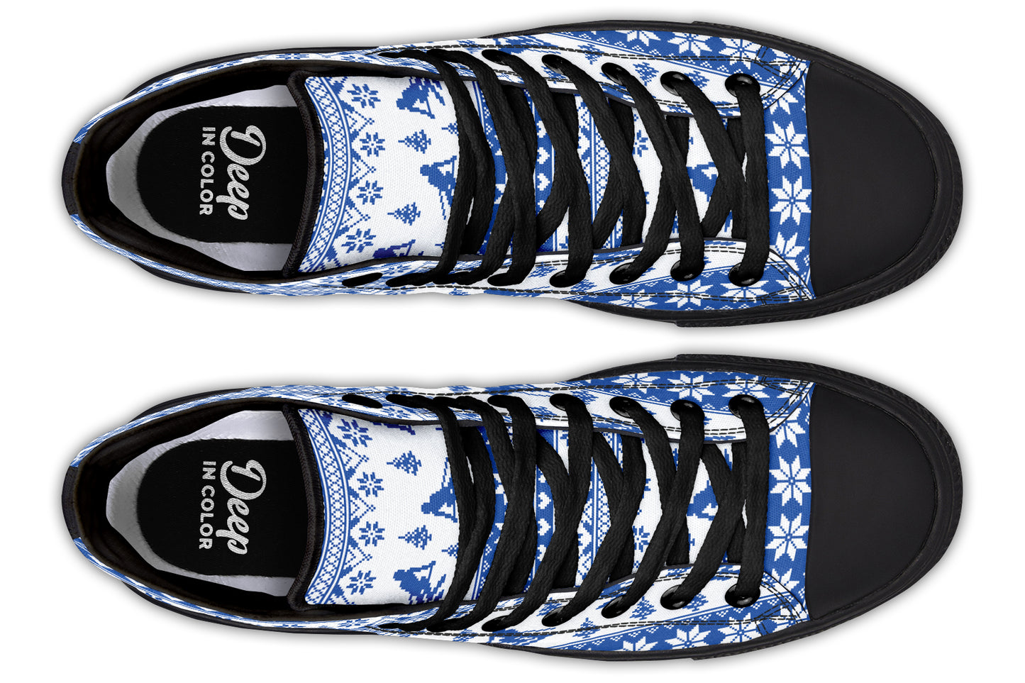 Winter Knit Ski Pattern Hightops