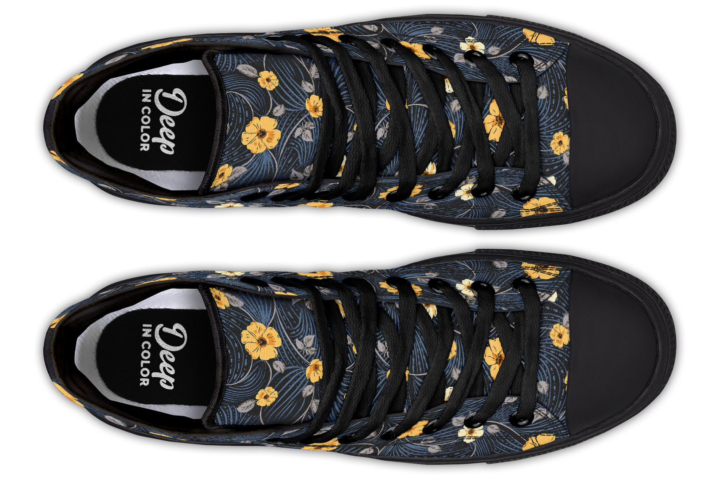 Yellow Floral Hightops