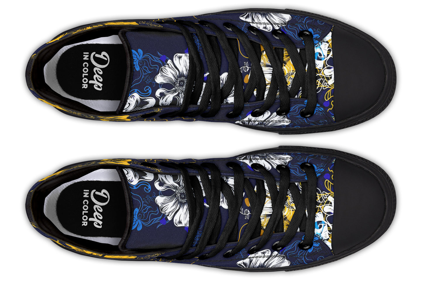 Yellow White Flowers Hightops