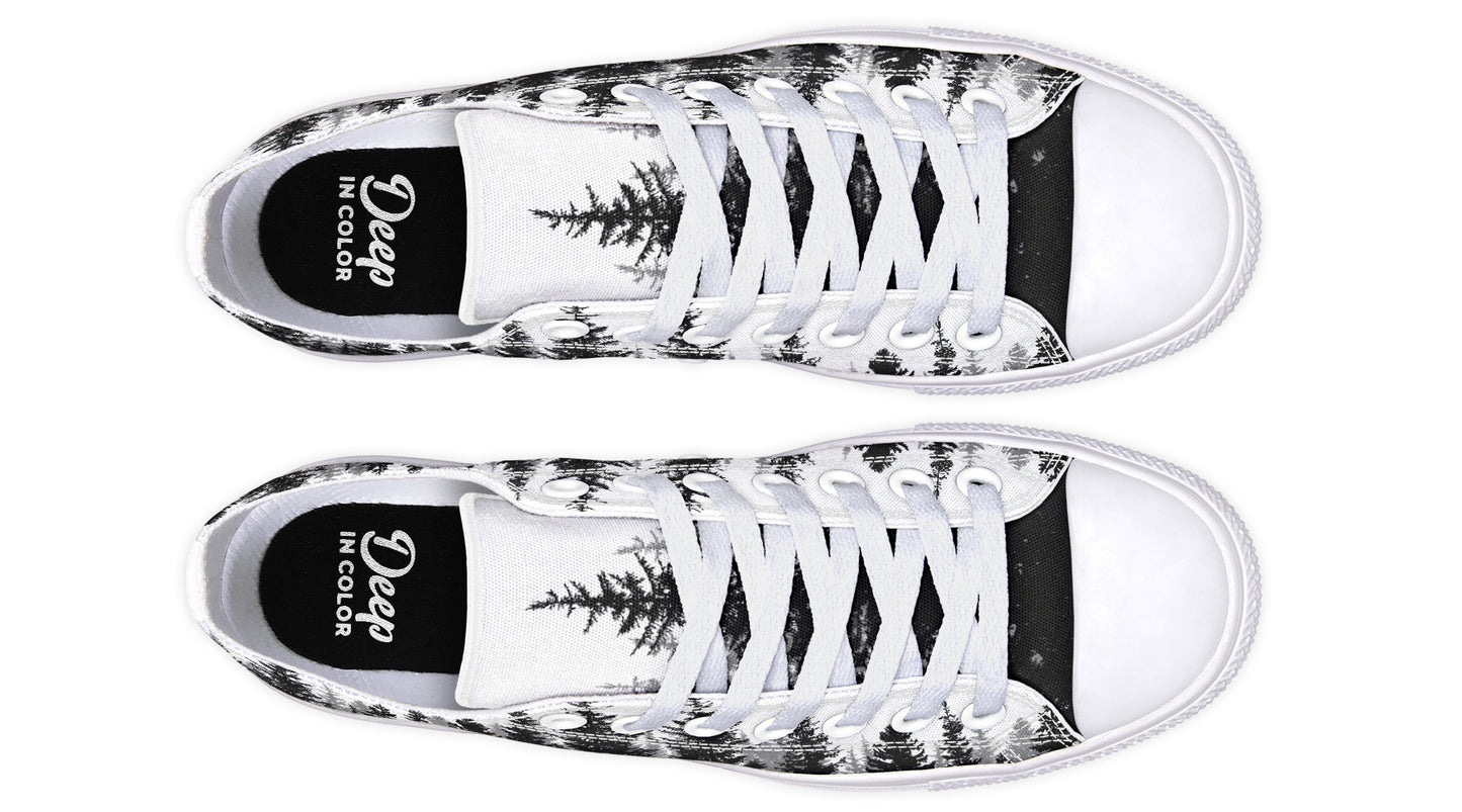 Black And White Pine Trees Lowtops