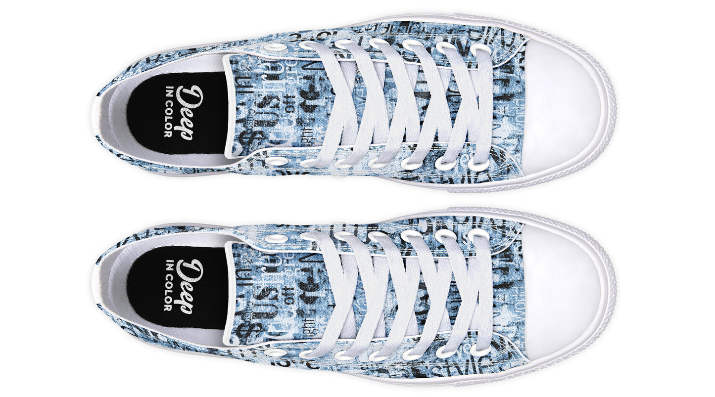 Bluegrung Words LowTops