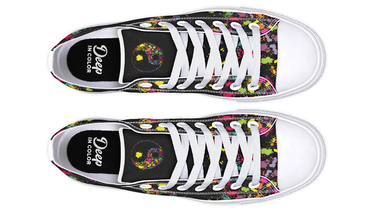 Colorful Platters Ying Yang Lowtops