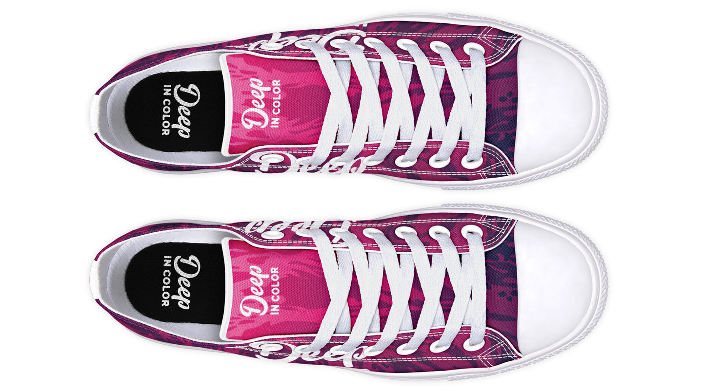 Deep In Color On Fire Lowtops