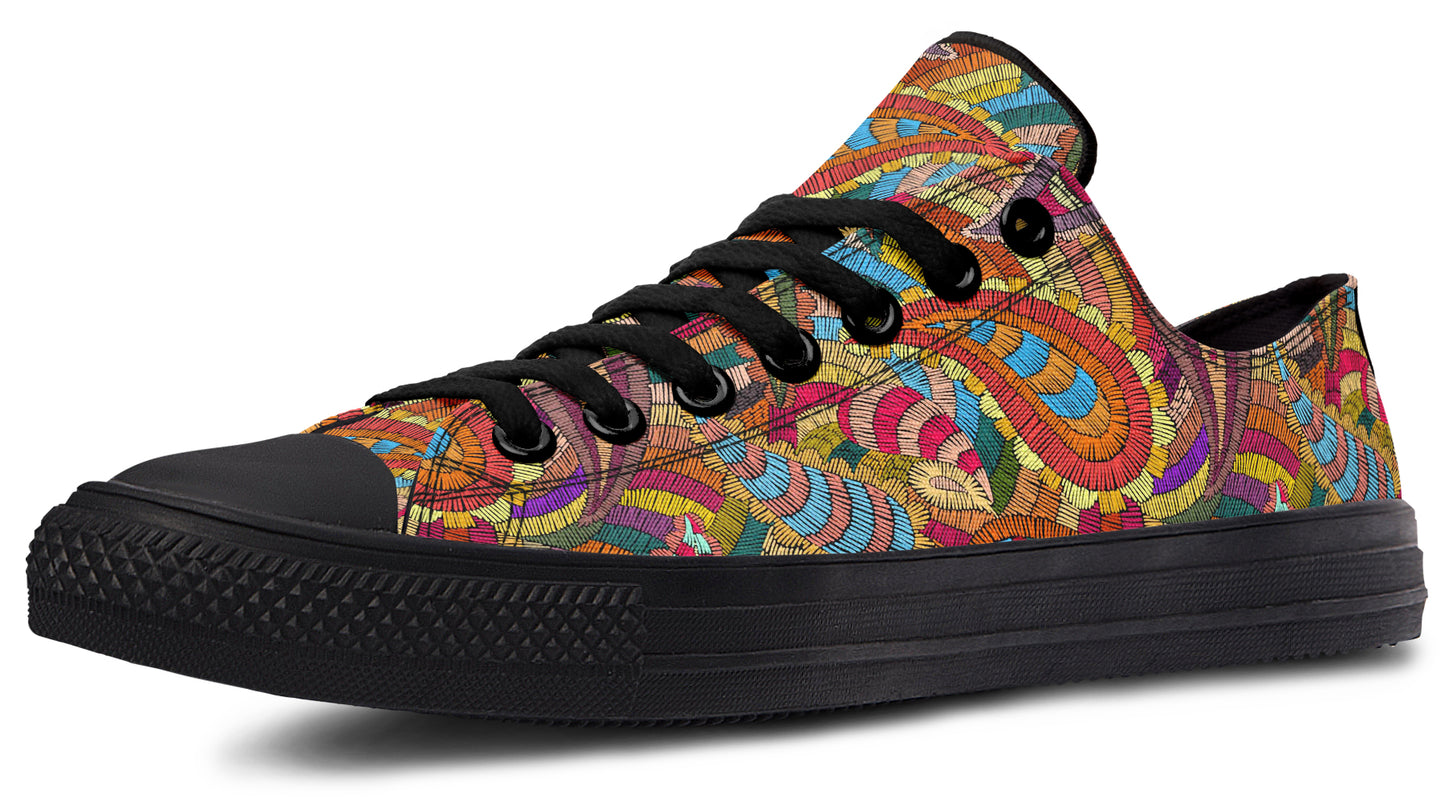 Embroidered Paisley LowTops