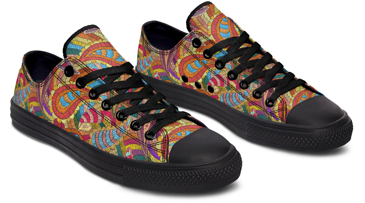 Embroidered Paisley LowTops