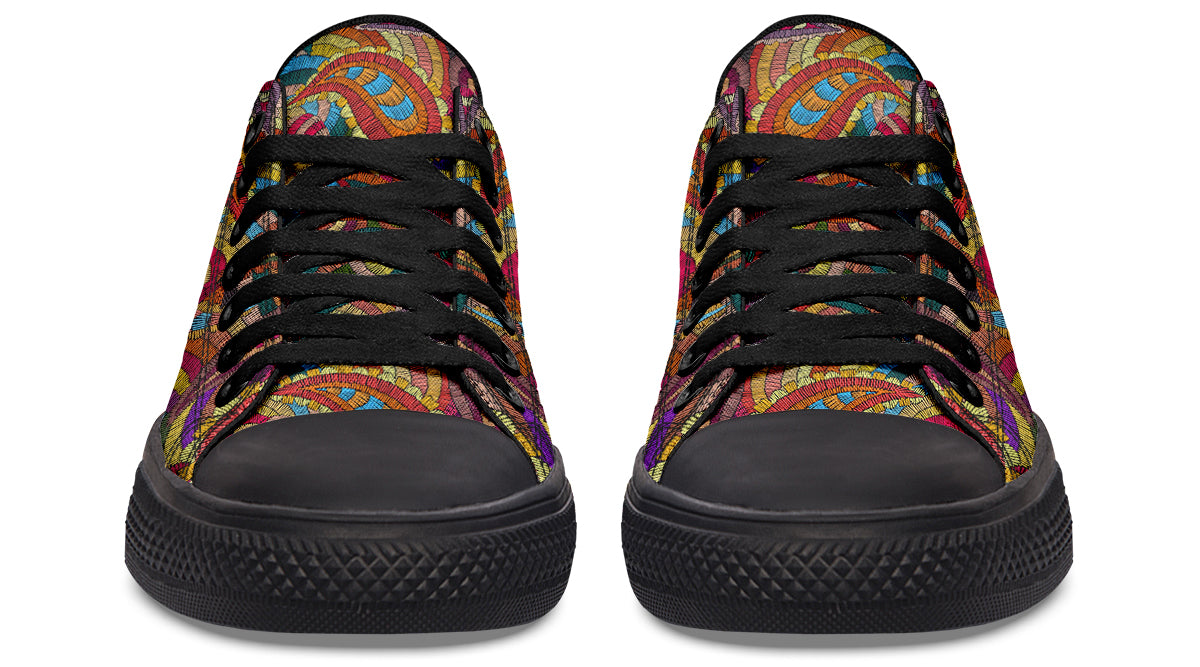 Embroidered Paisley LowTops