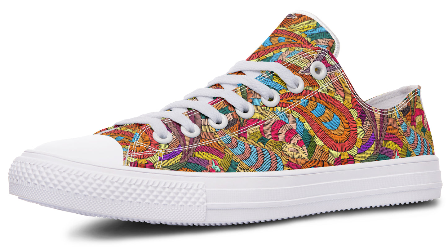 Embroidered Paisley LowTops