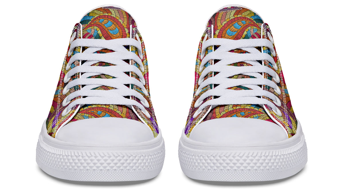 Embroidered Paisley LowTops