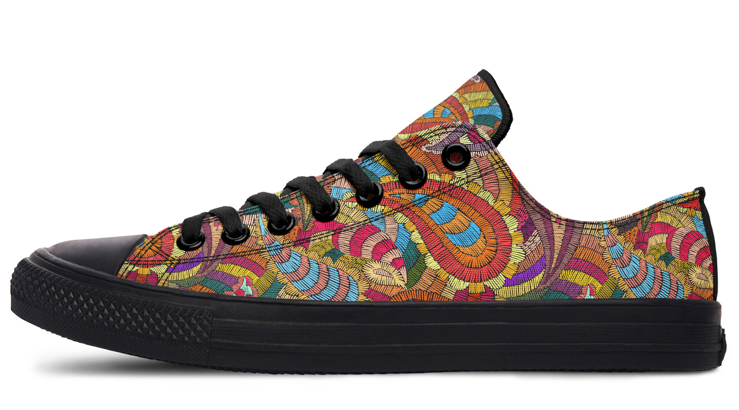 Embroidered Paisley LowTops