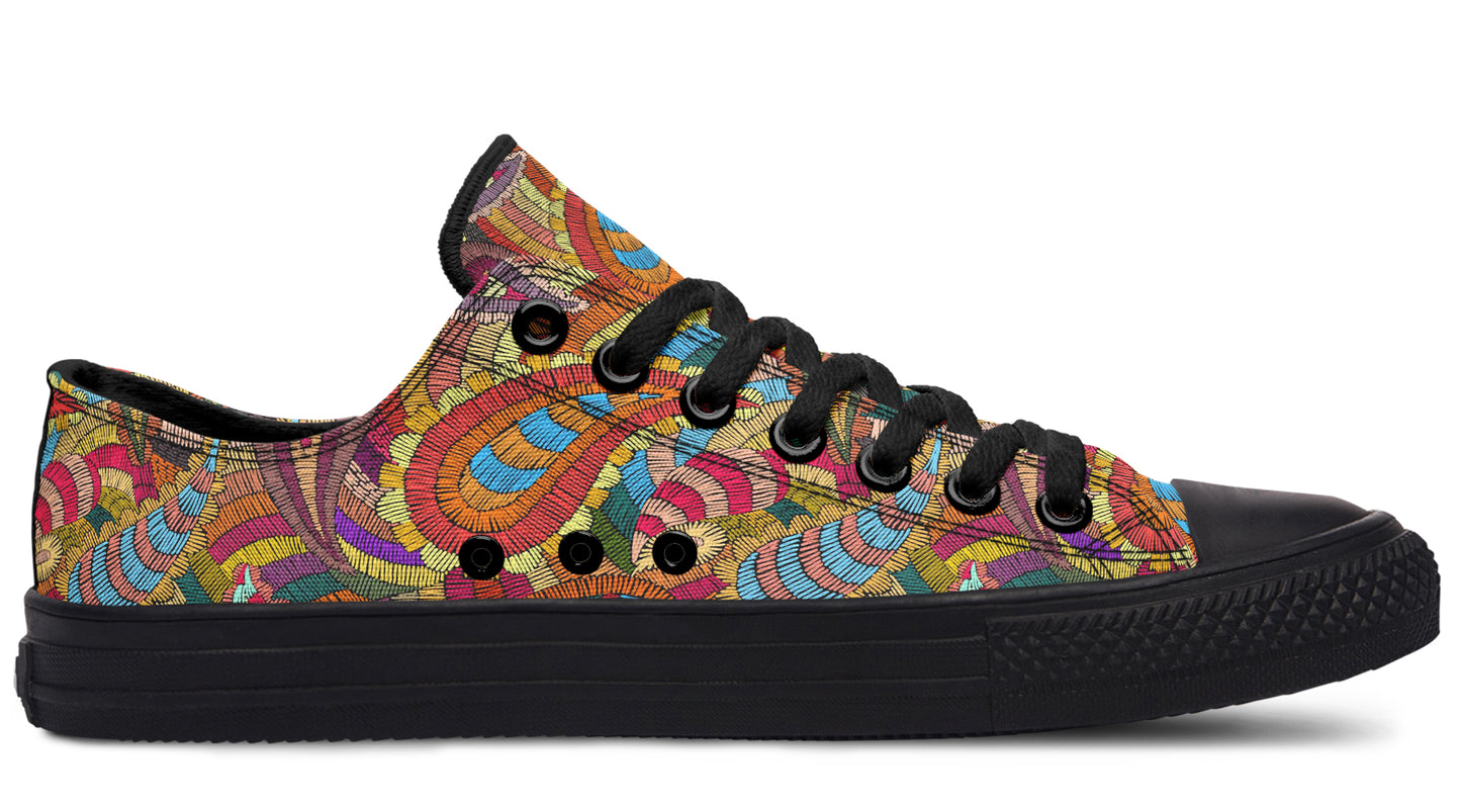 Embroidered Paisley LowTops