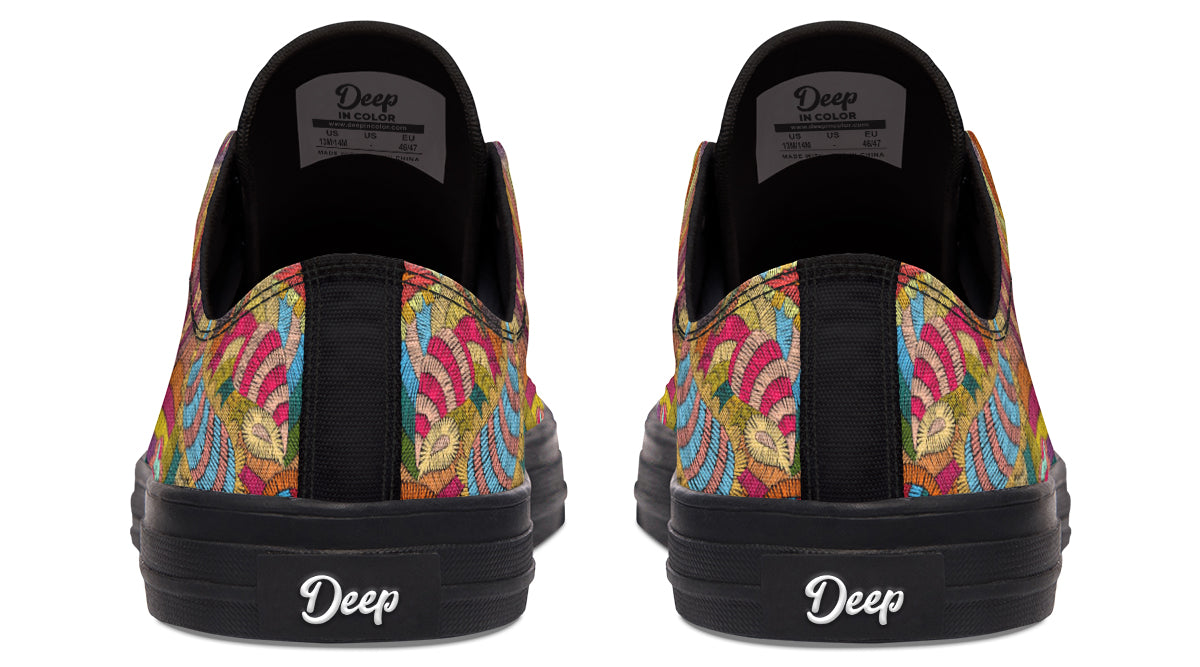 Embroidered Paisley LowTops