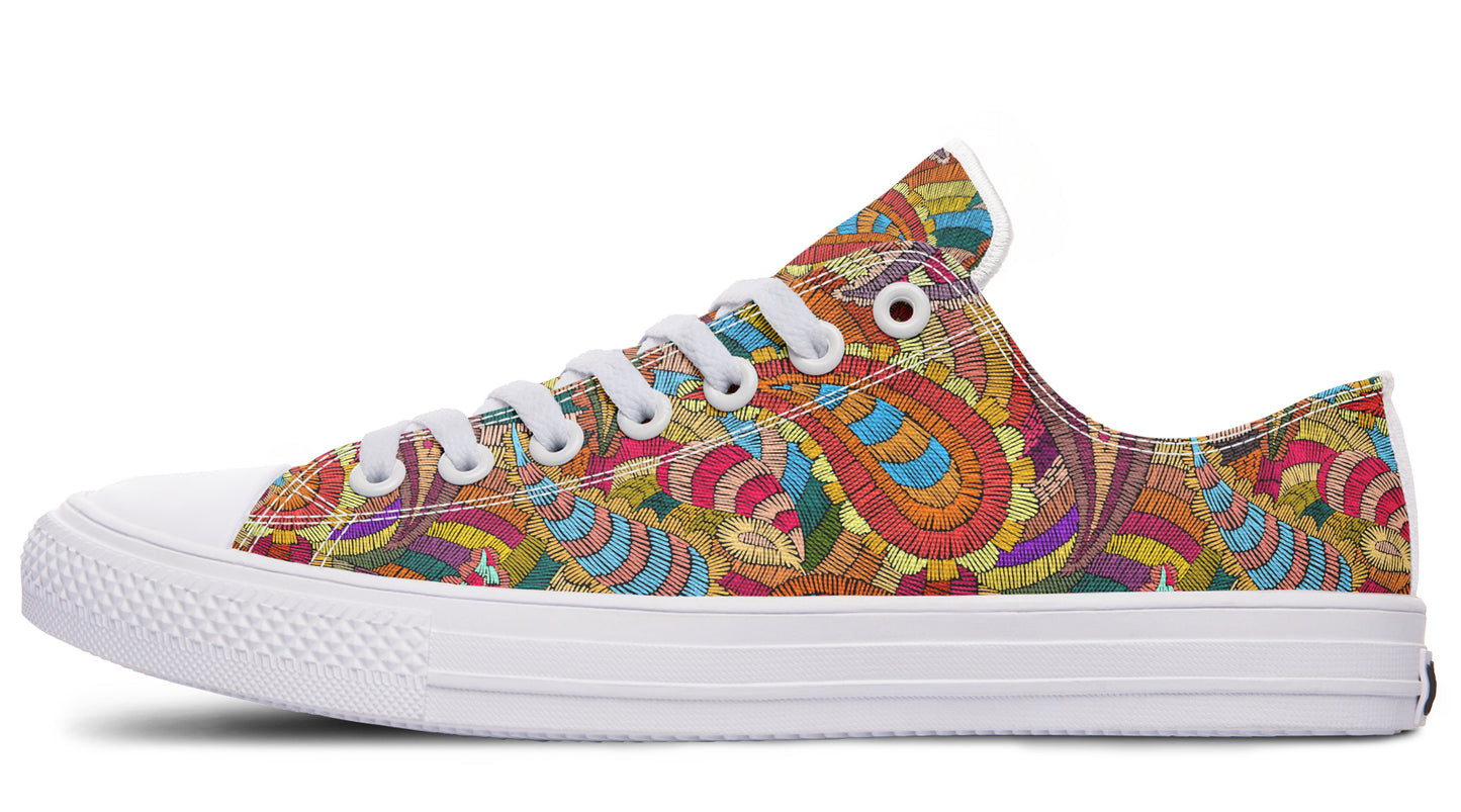 Embroidered Paisley LowTops